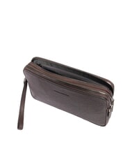 PIQUADRO BLACK SQUARE Pochette uomo in pelle con polsierina MORO - Porta tablet & Organizer - 5