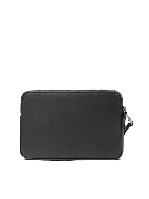 BLACK SQUARE Pochette uomo in pelle con polsierina Nero - Porta tablet & Organizer