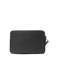 PIQUADRO BLACK SQUARE Pochette uomo in pelle con polsierina Nero - Porta tablet & Organizer - 3