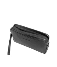 PIQUADRO BLACK SQUARE Pochette uomo in pelle con polsierina Nero - Porta tablet & Organizer - 5