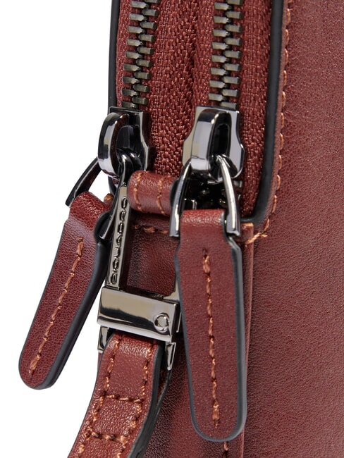 BLACK SQUARE Pochette uomo in pelle con polsierina CUOIO - Porta tablet & Organizer