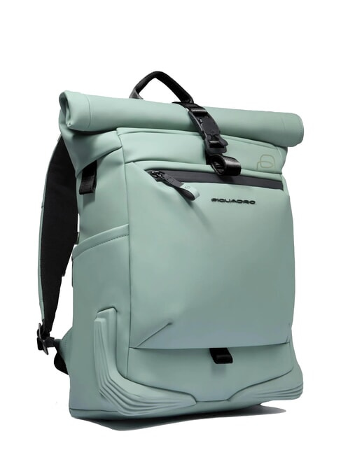 CORNER SPECIALE GOMMATO Zaino roll-top porta pc 15.6" VERDE - Zaini da lavoro porta PC
