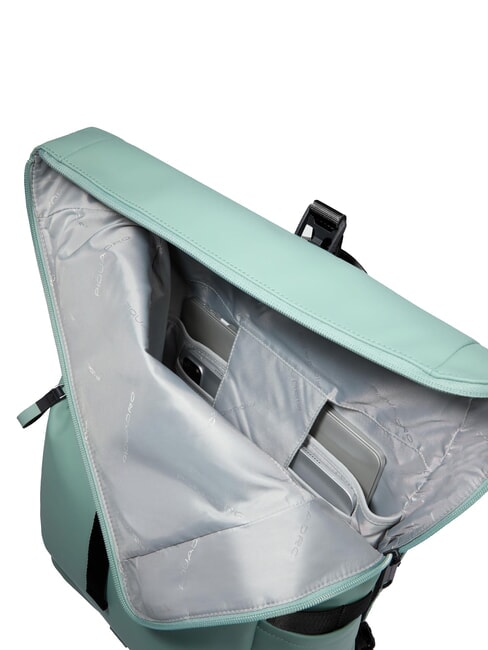 CORNER SPECIALE GOMMATO Zaino roll-top porta pc 15.6" VERDE - Zaini da lavoro porta PC