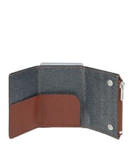 PIQUADRO BLACK SQUARE Portacard slide system CUOIO - Portafogli Uomo - 2