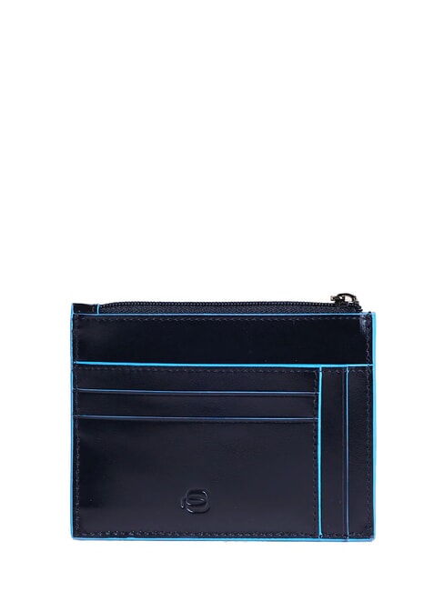 BLUE SQUARE Portacard / Portamonete in pelle blu - Portafogli Uomo