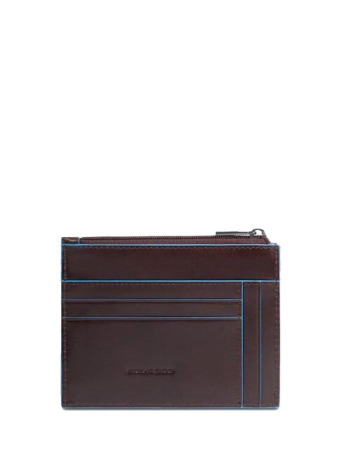 BLUE SQUARE Portacard / Portamonete in pelle MOGANO - Portafogli Uomo