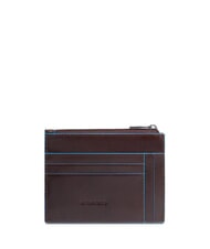 PIQUADRO BLUE SQUARE Portacard / Portamonete in pelle MOGANO - Portafogli Uomo - 2