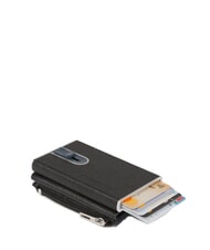 PIQUADRO BLACK SQUARE Portacard slide system Nero - Portafogli Uomo - 3