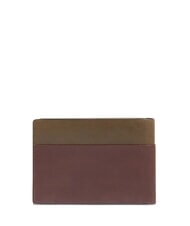 PIQUADRO HARPER Portafoglio con portamonete, in pelle verde/testa di moro - Portafogli Uomo - 3