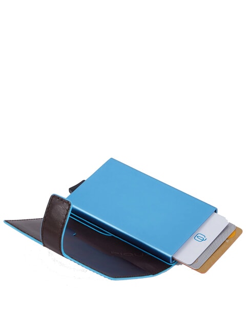 BLUE SQUARE Portafoglio portacard in pelle MOGANO - Portafogli Uomo