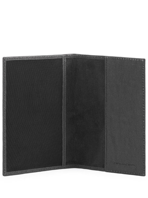 BLACK SQUARE Porta Passaporto in pelle Nero - Portafogli Uomo