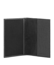 PIQUADRO BLACK SQUARE Porta Passaporto in pelle Nero - Portafogli Uomo - 2