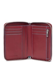 PIQUADRO BLUE SQUARE Portafoglio zip around ROSSO - Portafogli Donna - 2