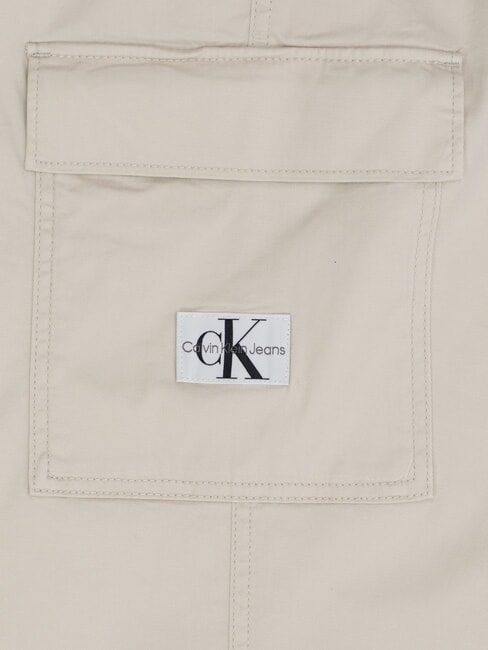 CK JEANS Pantalone cargo in cotone stretch eggshell - Pantaloni Donna