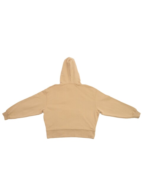 CK JEANS Felpa in cotone con cappuccio e tasca travertine - Felpe Donna