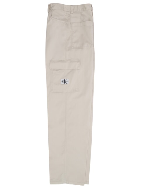 CK JEANS Pantalone cargo in cotone stretch eggshell - Pantaloni Donna