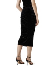 TOMMY HILFIGER TH Gonna a tubino in velluto con arricciature black - Gonne Donna - 2