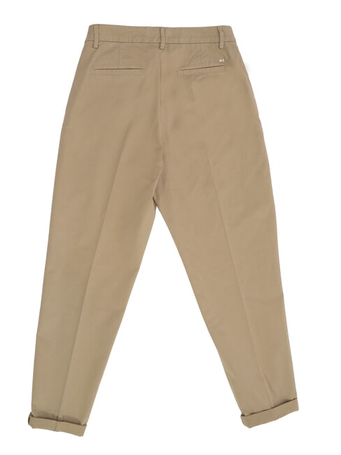 TH Pantalone in cotone stretch beige - Pantaloni Donna