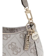 GUESS NOELLE 2 Borsa a spalla stampa logo 4G dark taupe logo - Borse Donna - 3