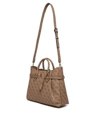 GUESS YESBA LOGO Borsa a mano con tracolla LATTE LOGO - Borse Donna - 4