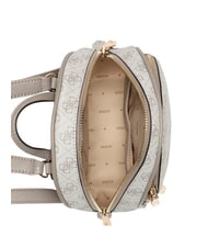 GUESS MANHATTAN 2 Zaino piccolo logo 4G peony dark taupe logo - Borse Donna - 4