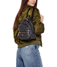 GUESS MANHATTAN 2 Zaino piccolo logo 4G peony dark taupe logo - Borse Donna - 5