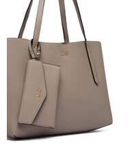 GUESS BRENTON Borsa a spalla dark taupe - Borse Donna - 4