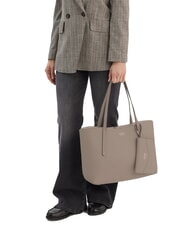 GUESS BRENTON Borsa a spalla dark taupe - Borse Donna - 6