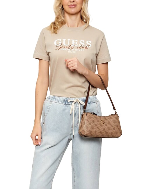 NOELLE 2 Borsa a spalla, a tracolla latte logo/brown - Borse Donna