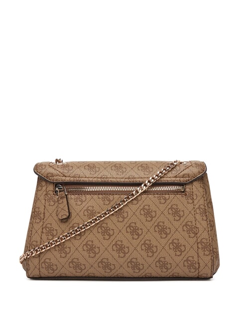 NOELLE 2 Borsa convertible con flap latte logo/brown - Borse Donna