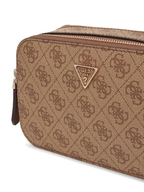 NOELLE 2 Borsa camera case a tracolla latte logo/brown - Borse Donna