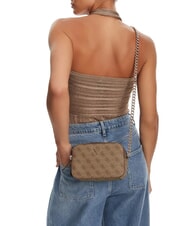 GUESS NOELLE 2 Borsa camera case a tracolla latte logo/brown - Borse Donna - 5