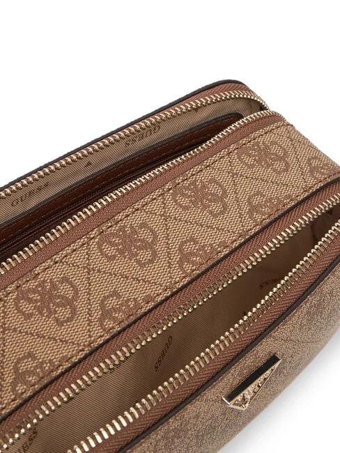 NOELLE 2 Borsa camera case a tracolla latte logo/brown - Borse Donna