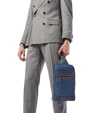 PIQUADRO TRAKAI Zaino Monospalla blu - Zaini da lavoro porta PC - 5