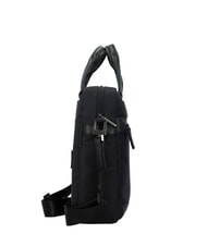 PIQUADRO TRAKAI Cartella in pelle e tessuto porta pc 14" Nero - Cartelle Lavoro - 3