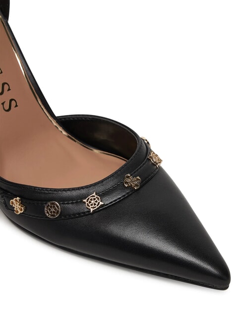 NANAE D&eacute;collet&eacute; alte con cinturino e borchie NERO - Scarpe Donna