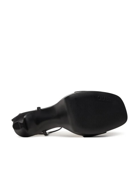 HENDORA Sandali alti in pelle con plateau NERO - Scarpe Donna