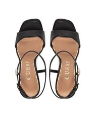 GUESS HENDORA Sandali alti in pelle con plateau NERO - Scarpe Donna - 4