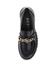 GUESS ALMER Mocassini catena e logo strass NERO - Scarpe Donna - 4