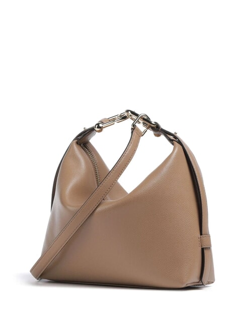 TONIE Borsa piccola in pelle con tracolla toffee - Borse Donna