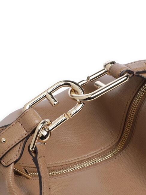 TONIE Borsa piccola in pelle con tracolla toffee - Borse Donna