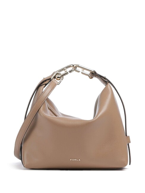 TONIE Borsa piccola in pelle con tracolla toffee - Borse Donna