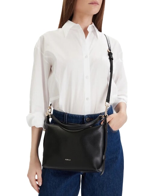 TONIE Borsa piccola in pelle con tracolla toffee - Borse Donna