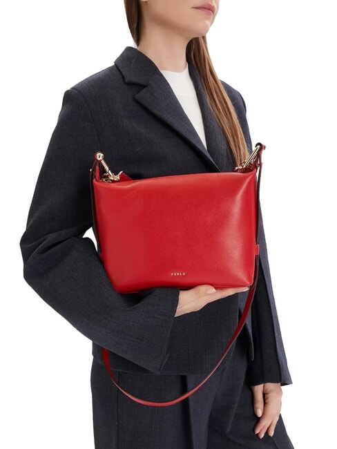 TONIE Borsa piccola in pelle con tracolla m1 red - Borse Donna