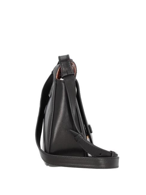 LUCIA Borsa in pelle a tracolla Nero Oro - Borse Donna