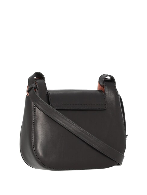 LUCIA Borsa in pelle a tracolla Nero Oro - Borse Donna