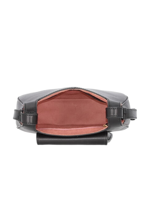 LUCIA Borsa in pelle a tracolla Nero Oro - Borse Donna