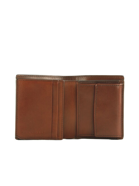 GIACOMO Portafoglio in pelle con portamonete Marrone/Rutenio                - Portafogli Uomo