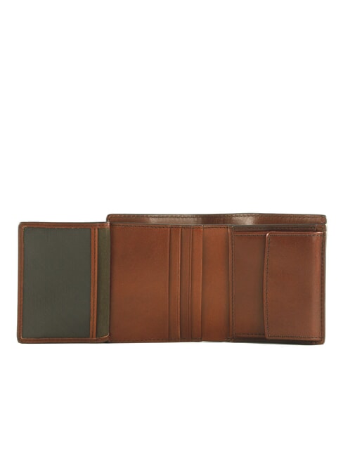 GIACOMO Portafoglio in pelle con portamonete Marrone/Rutenio                - Portafogli Uomo