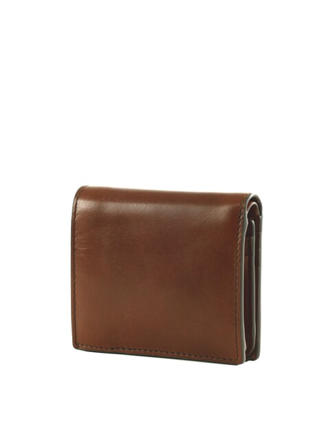 GIACOMO Portafoglio in pelle con portamonete Marrone/Rutenio                - Portafogli Uomo